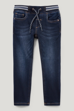 C&A Slim Jog Denim Organic Katoenen Jeans Blauw Donkerblauw | FYH-276530