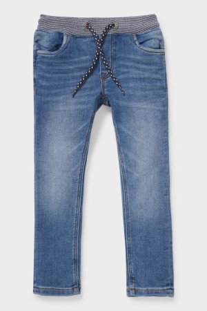 C&A Slim Jog Denim Organic Katoenen Jeans Blauw Lichtblauw | IPM-382571
