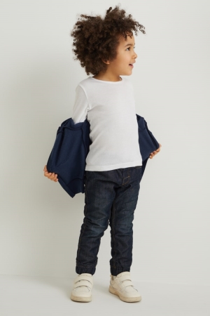 C&A Slim Thermal Jeans Blauw Donkerblauw | WCR-195670