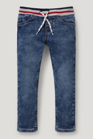 C&A Slim Thermal Jeans Blauw | VEO-951236