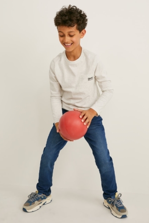 C&A Slim Thermal Jog Denim Broek Blauw | SAN-893726