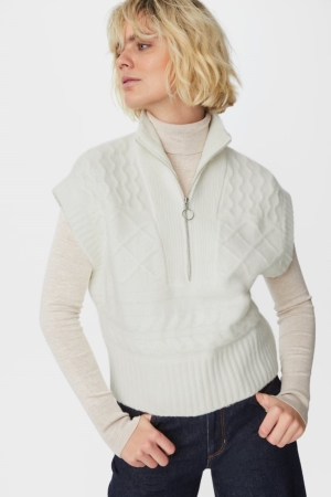 C&A Slipover Hoodie Wit | CLS-841673