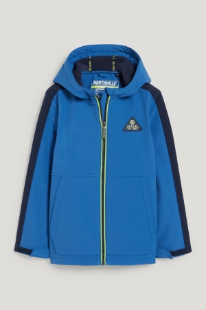 C&A Softshell With Hood Jassen Donkerblauw | DVT-649381