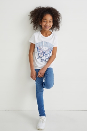 C&A Super Mager Jeans Blauw | ROH-057129