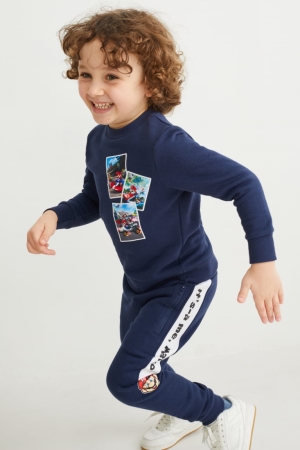 C&A Super Mario Joggers Broek Donkerblauw | HEW-906475