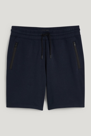 C&A Sweat Korte Broek Donkerblauw | QGB-371294