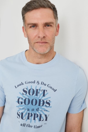 C&A T-shirts Lichtblauw | QDF-268730
