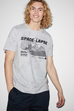 C&A T-shirts Lichtgrijs | ACK-406798