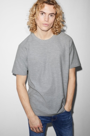 C&A T-shirts Lichtgrijs | JEK-521937