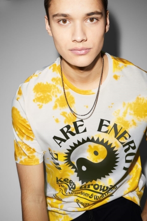 C&A T-shirts Wit Geel | PQT-038971