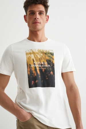 C&A T-shirts Wit | HUT-392170