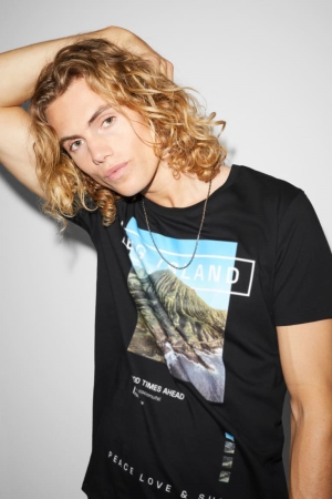 C&A T-shirts Zwart | GCX-458307