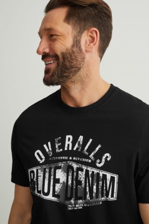 C&A T-shirts Zwart | IES-014523