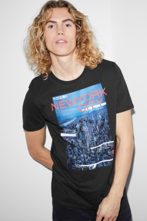C&A T-shirts Zwart | SIB-857123