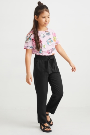 C&A Tapered Fit With Livaeco™ Fibres Broek Zwart | IVE-280359