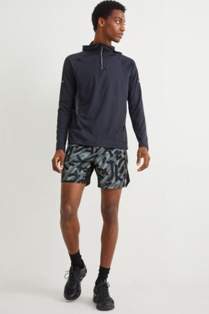 C&A Technical Korte Broek Grijs Zwart | XDC-605783