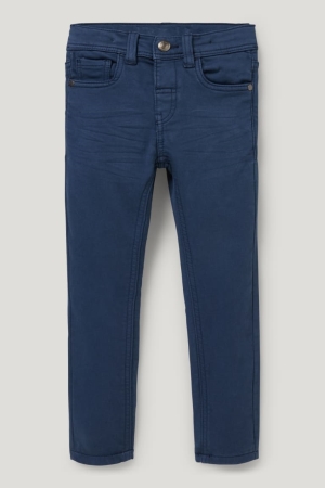 C&A Thermal Slim Fit Broek Donkerblauw | XSA-350764