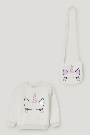 C&A Unicorn Set And Bag 2 Piece Sweatshirts Wit | AON-075936