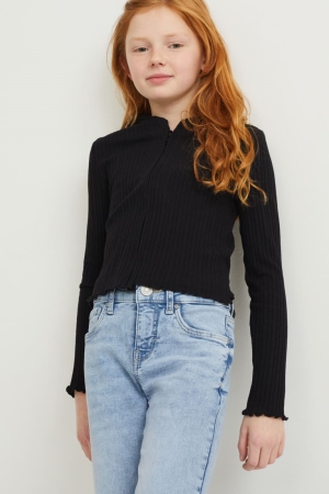 C&A With Hood Cardigan Zwart | EWM-504921
