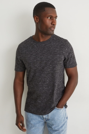 C&A With Organic Katoenen T-shirts Donkergrijs | GDJ-076381