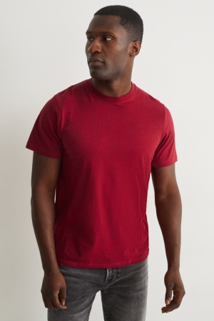 C&A With Organic Katoenen T-shirts Rood | CLR-705439