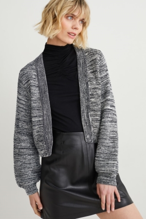 C&A With Recycled Polyester Cardigan Zwart Wit | CTI-012394